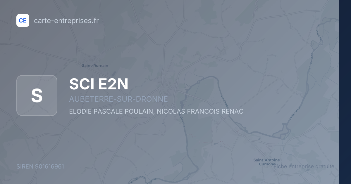 SCI E2N — 901616961 — fiche entreprise