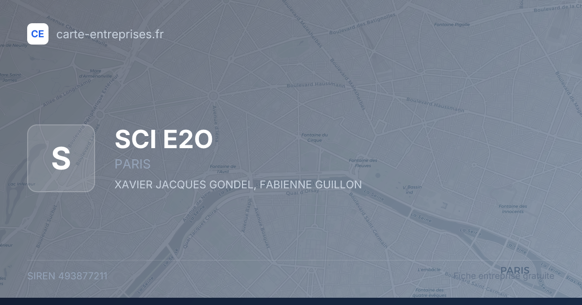 SCI E2O — 493877211 — fiche entreprise