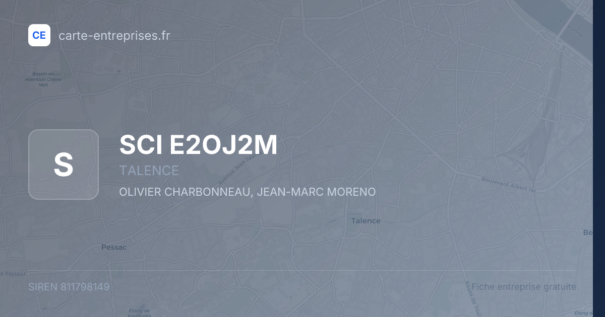 SCI E2OJ2M — 811798149 — fiche entreprise