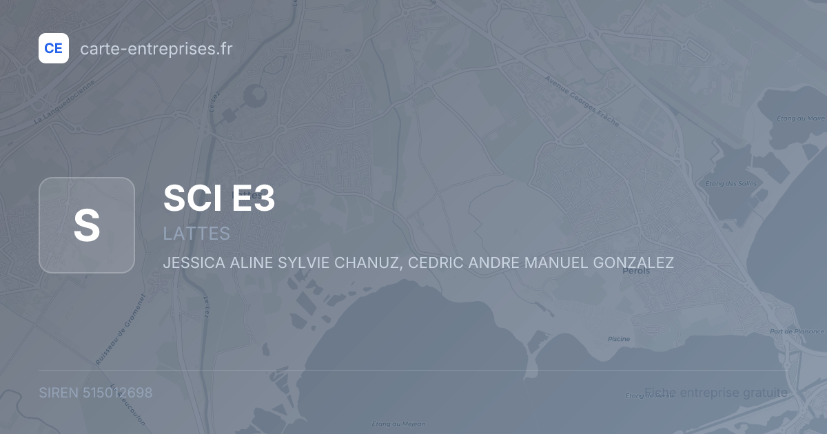 SCI E3 — 515012698 — fiche entreprise