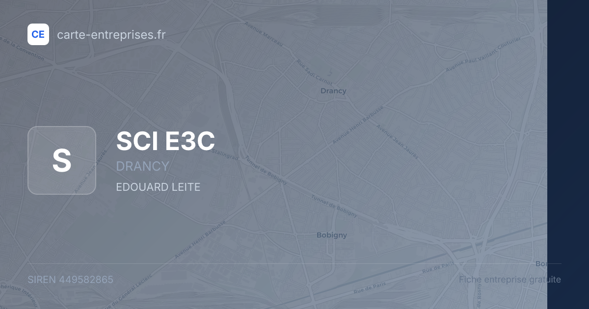 SCI E3C — 449582865 — fiche entreprise