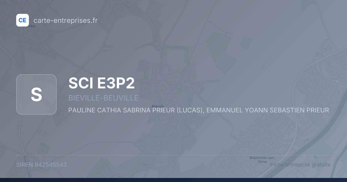 SCI E3P2 — 842545543 — fiche entreprise