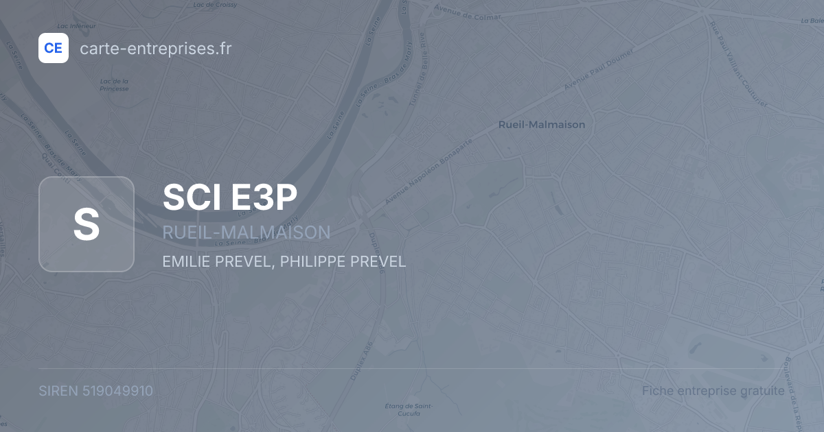 SCI E3P — 519049910 — fiche entreprise