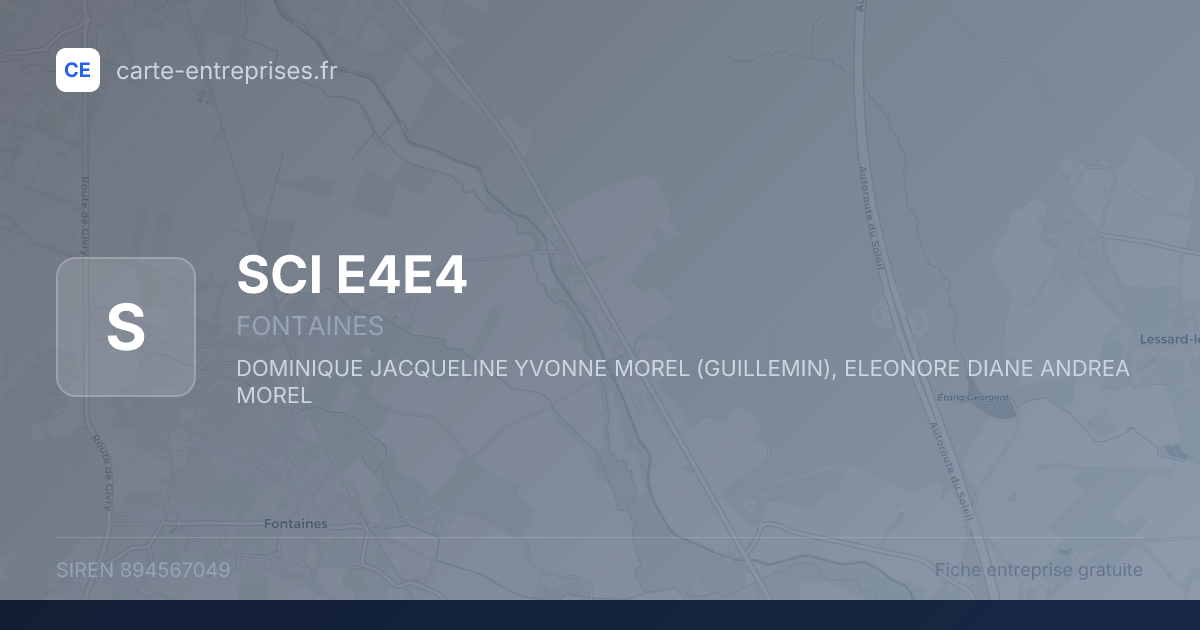 SCI E4E4 — 894567049 — fiche entreprise