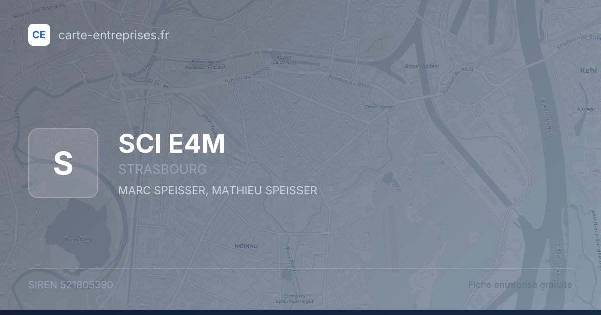 SCI E4M — 521805390 — fiche entreprise