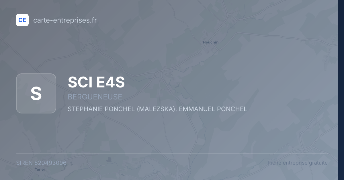 SCI E4S — 820493096 — fiche entreprise