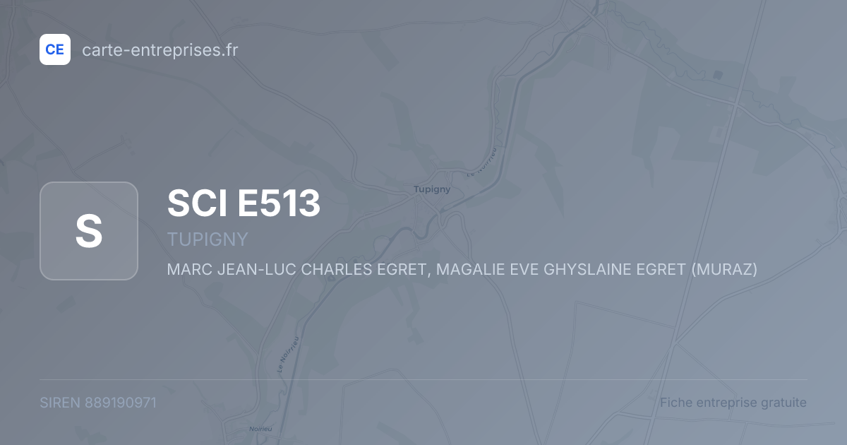 SCI E513 — 889190971 — fiche entreprise