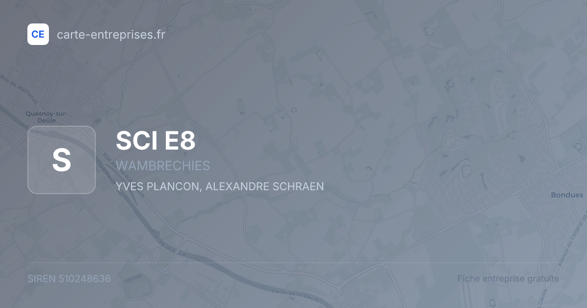 SCI E8 — 510248636 — fiche entreprise