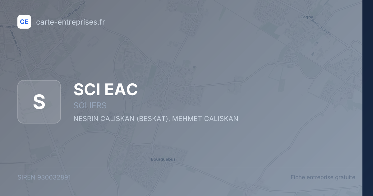 SCI EAC — 930032891 — fiche entreprise