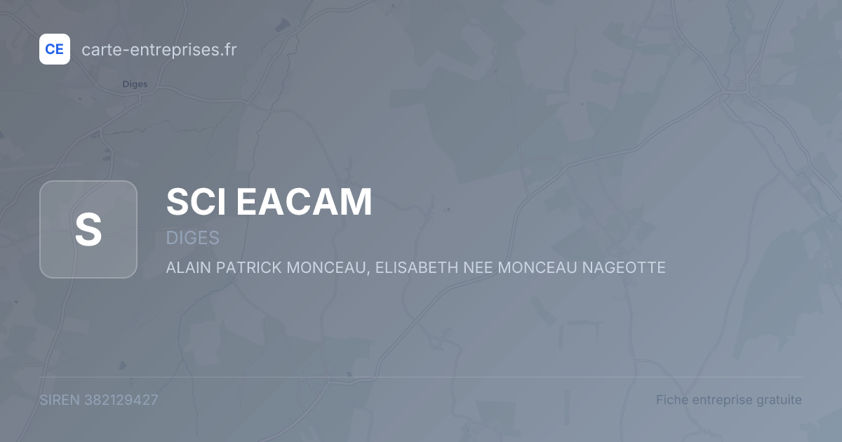 SCI EACAM — 382129427 — fiche entreprise