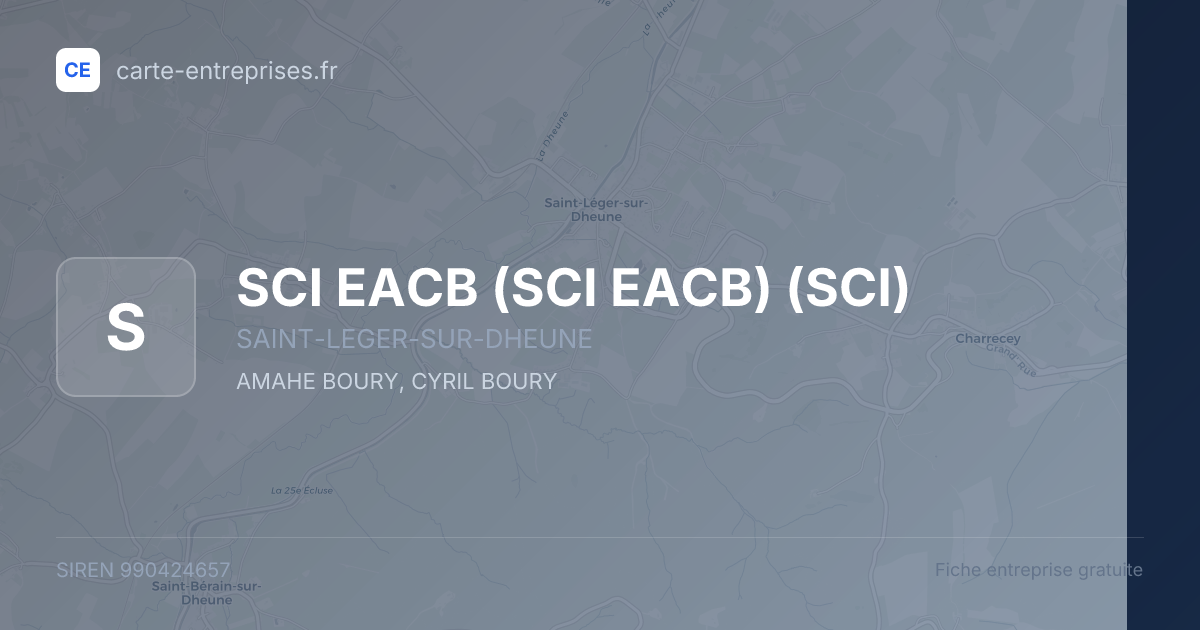 SCI EACB (SCI EACB) (SCI) — 990424657 — fiche entreprise