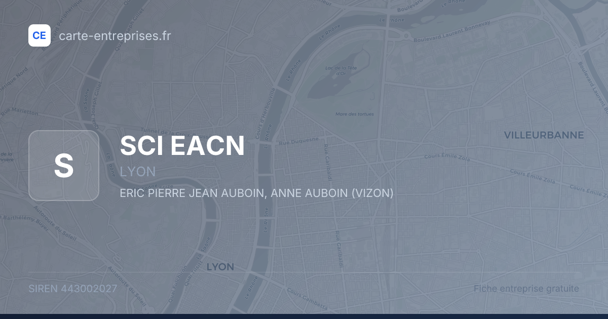SCI EACN — 443002027 — fiche entreprise