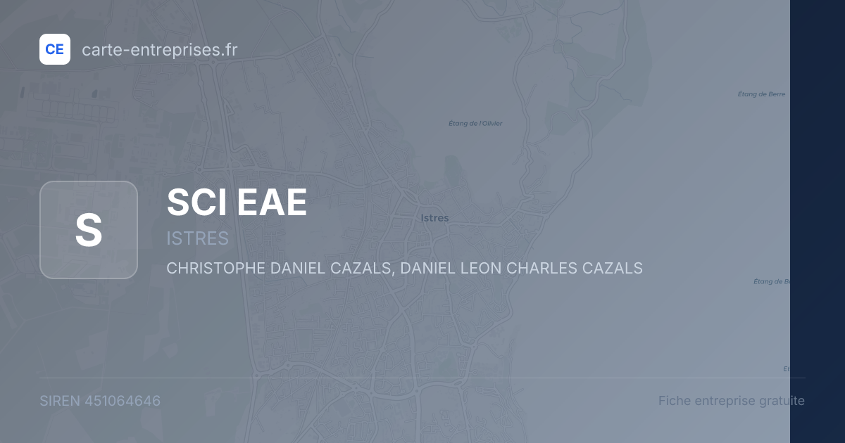 SCI EAE — 451064646 — fiche entreprise