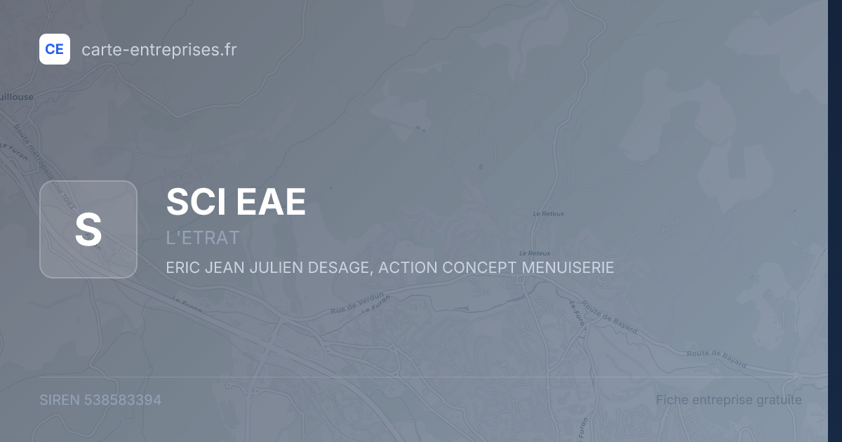 SCI EAE — 538583394 — fiche entreprise