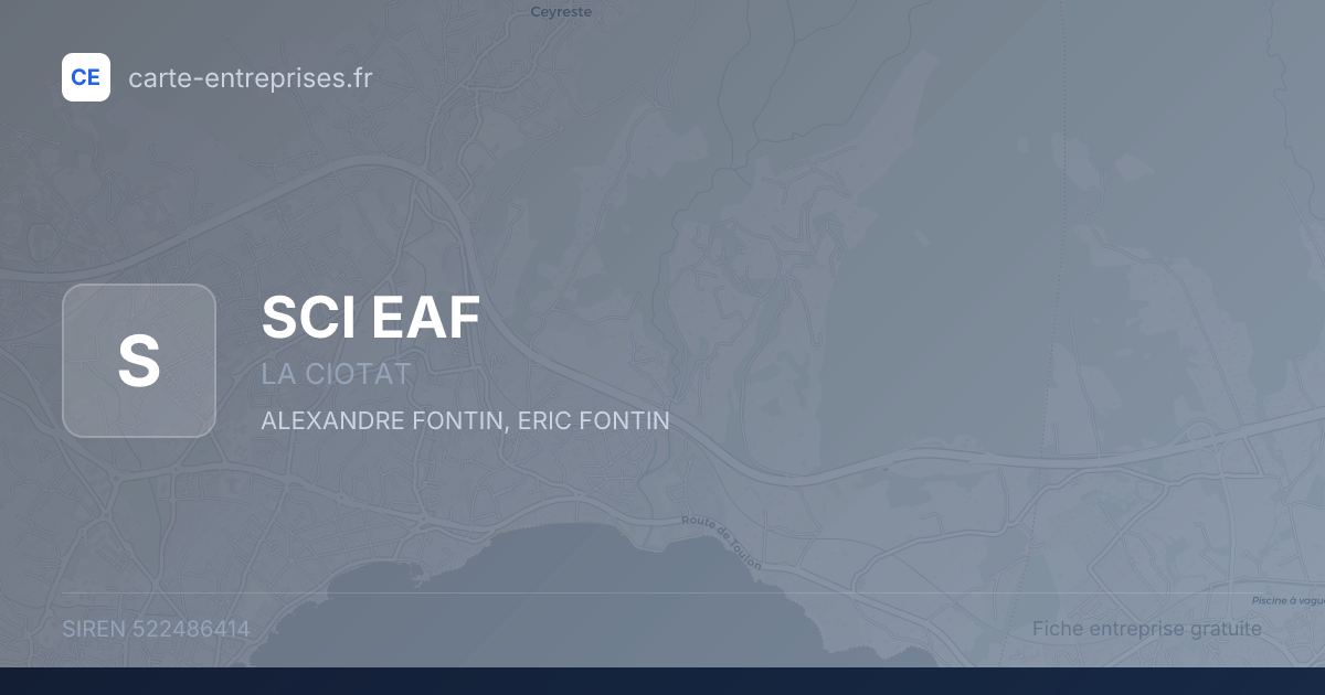 SCI EAF — 522486414 — fiche entreprise
