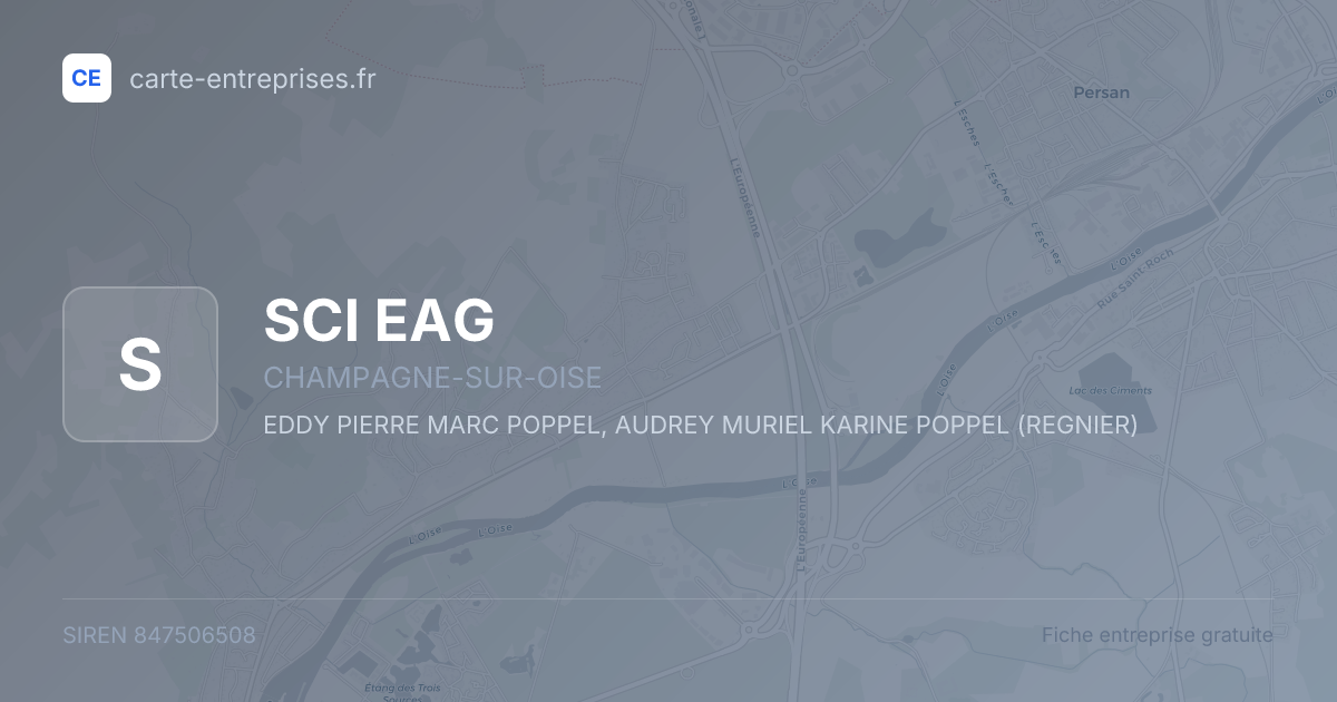 SCI EAG — 847506508 — fiche entreprise