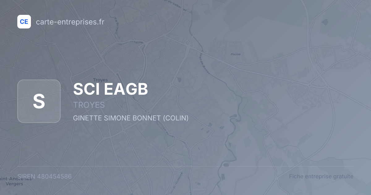 SCI EAGB — 480454586 — fiche entreprise