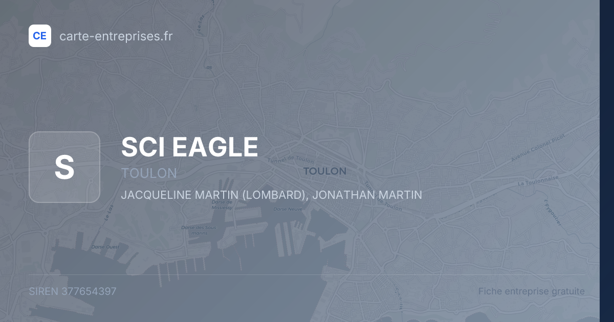 SCI EAGLE — 377654397 — fiche entreprise