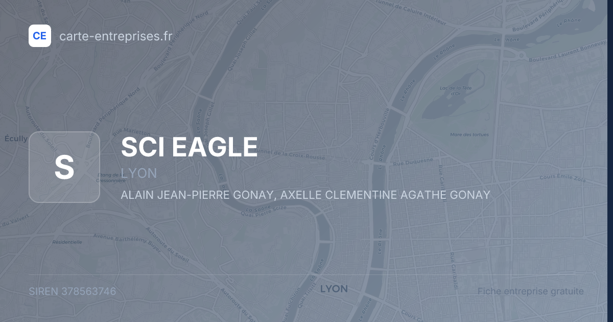 SCI EAGLE — 378563746 — fiche entreprise