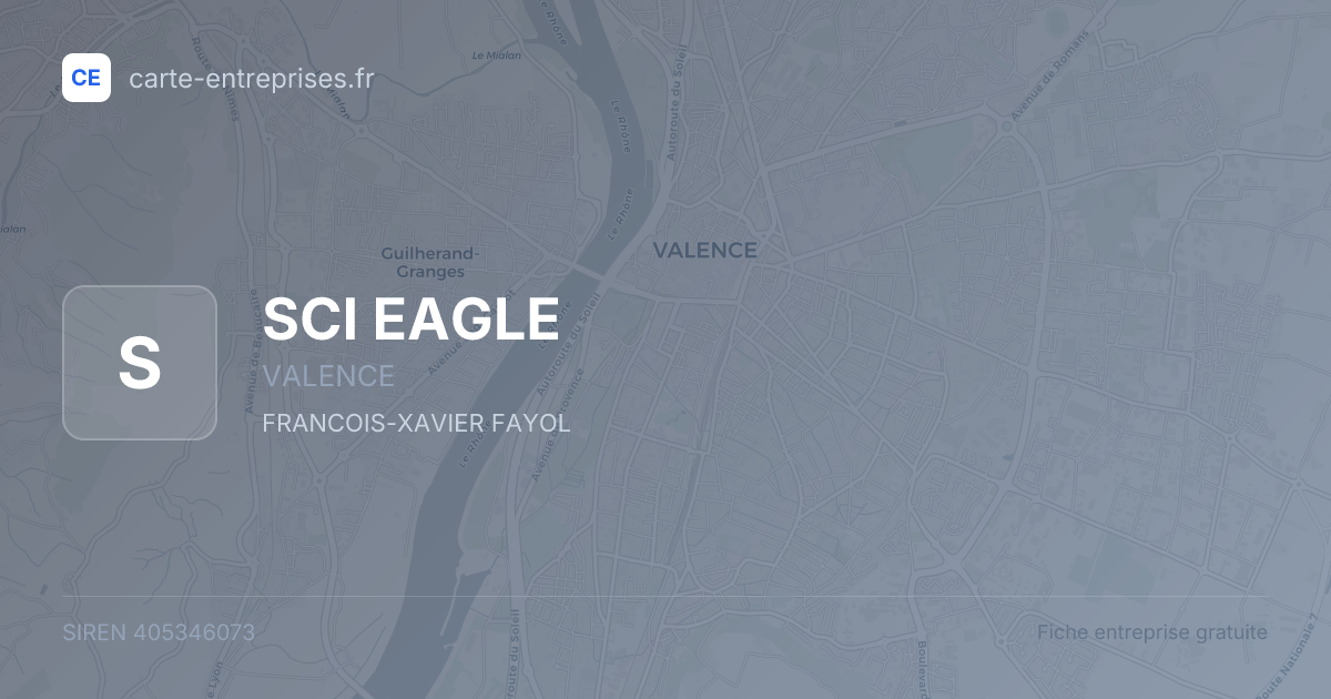 SCI EAGLE — 405346073 — fiche entreprise