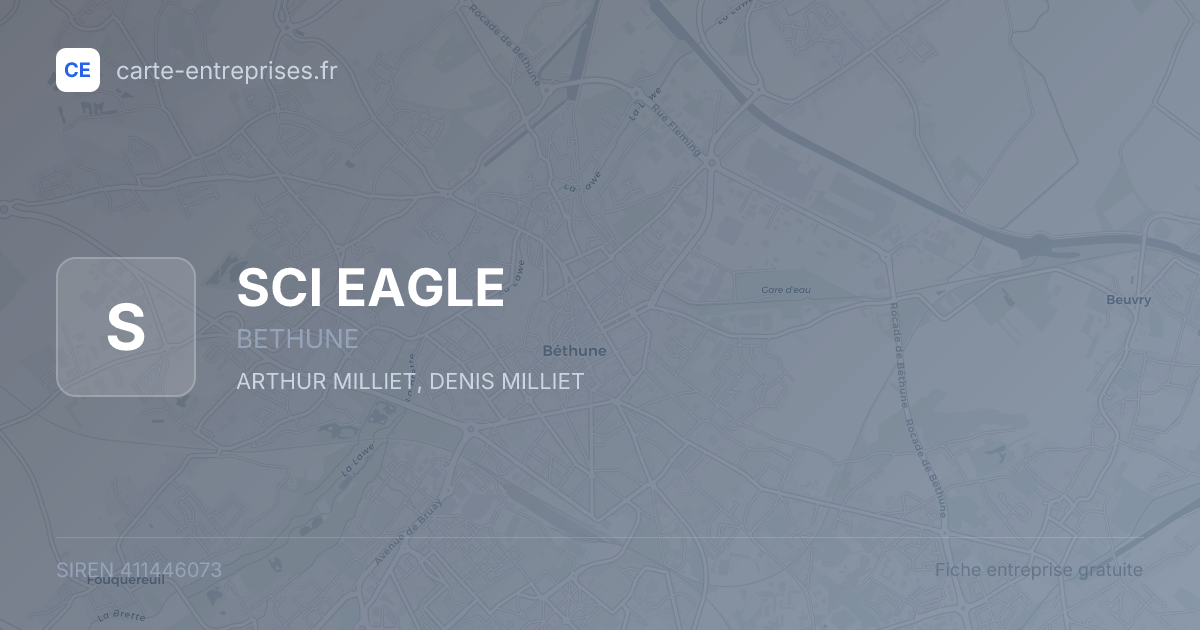 SCI EAGLE — 411446073 — fiche entreprise
