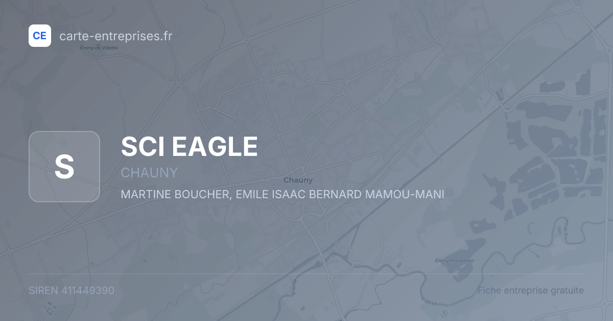 SCI EAGLE — 411449390 — fiche entreprise