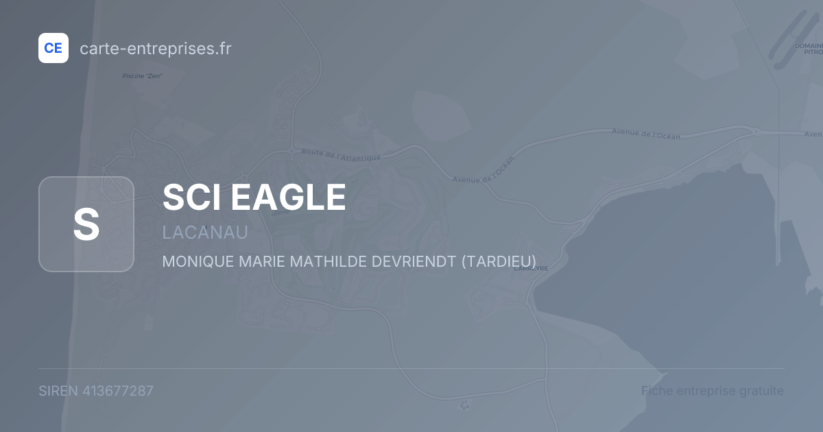 SCI EAGLE — 413677287 — fiche entreprise