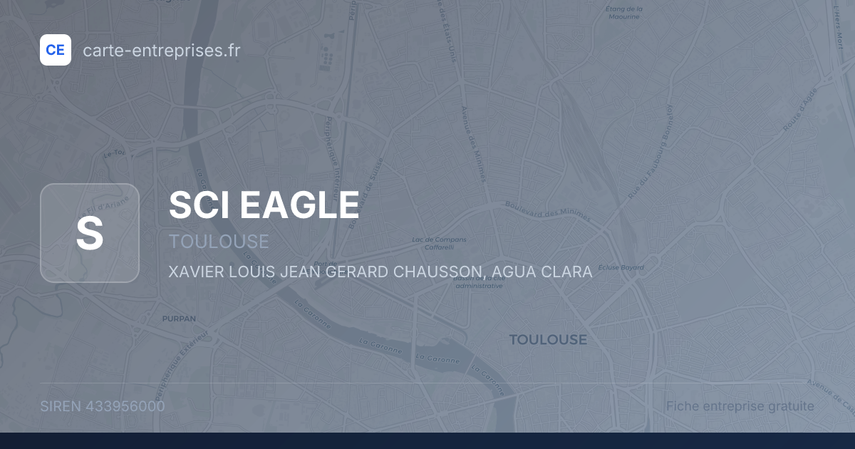 SCI EAGLE — 433956000 — fiche entreprise
