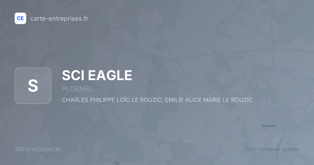 SCI EAGLE — 443654538 — fiche entreprise
