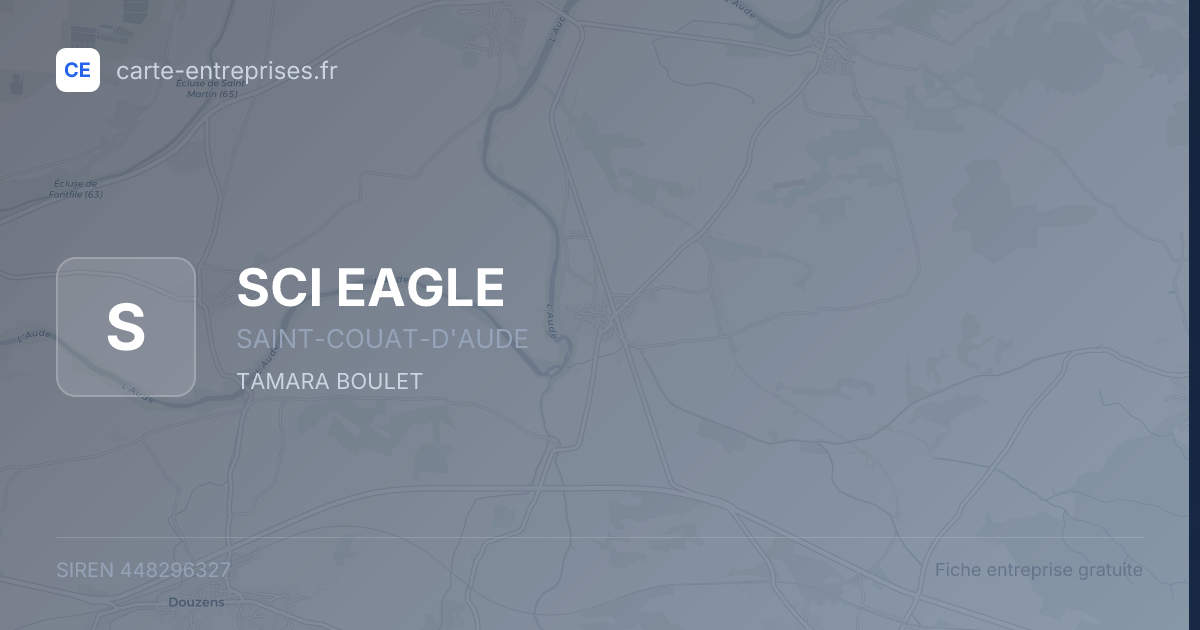 SCI EAGLE — 448296327 — fiche entreprise