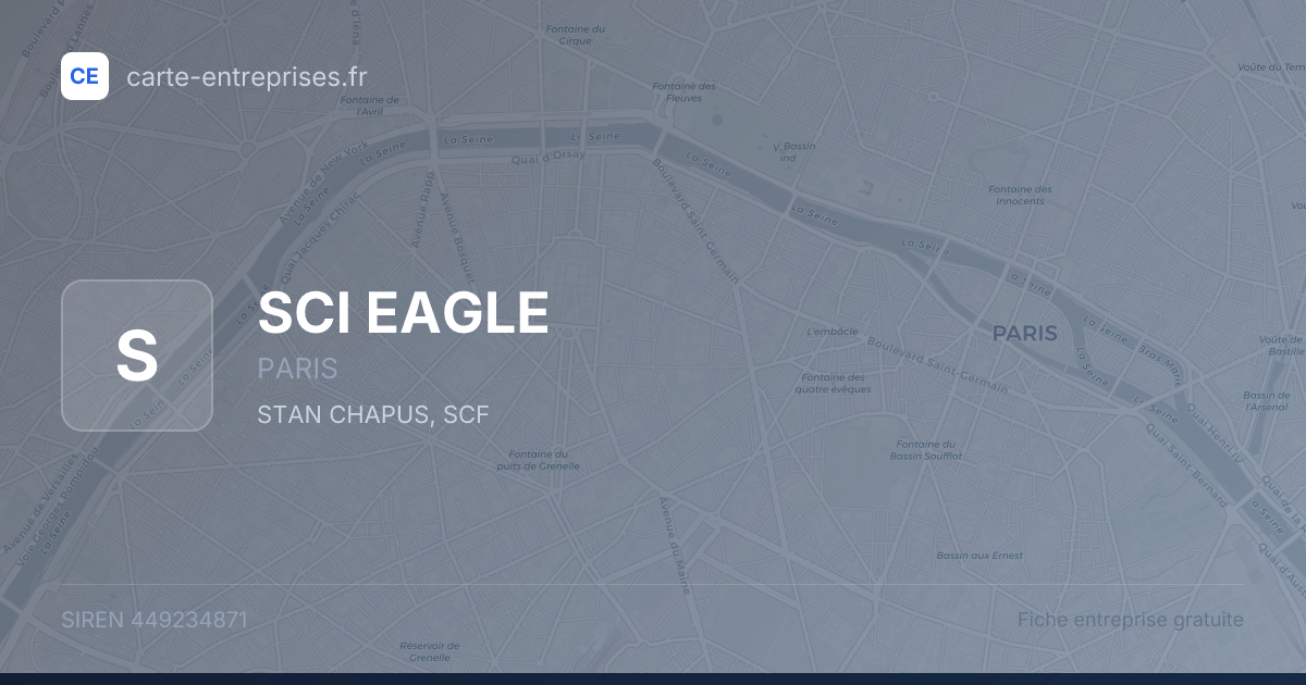 SCI EAGLE — 449234871 — fiche entreprise