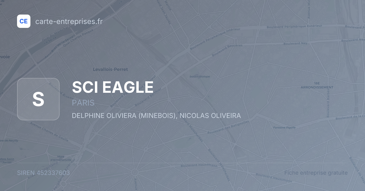 SCI EAGLE — 452337603 — fiche entreprise