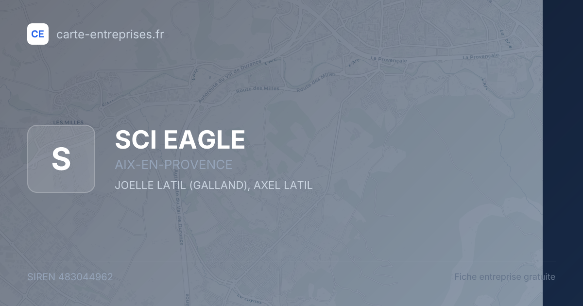 SCI EAGLE — 483044962 — fiche entreprise