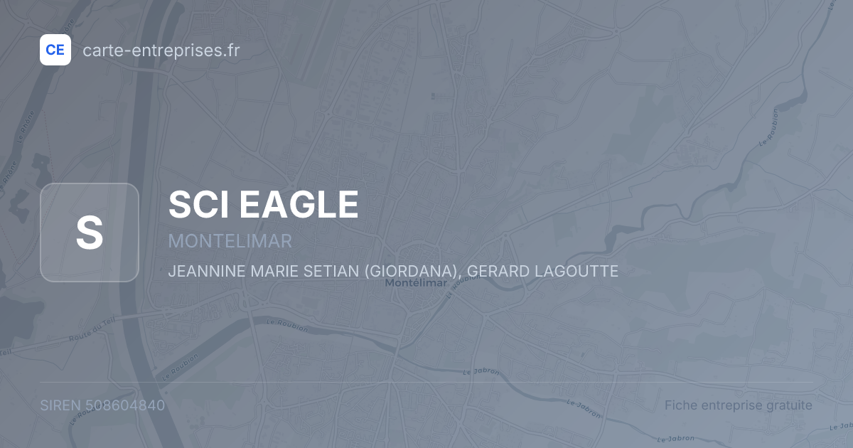 SCI EAGLE — 508604840 — fiche entreprise