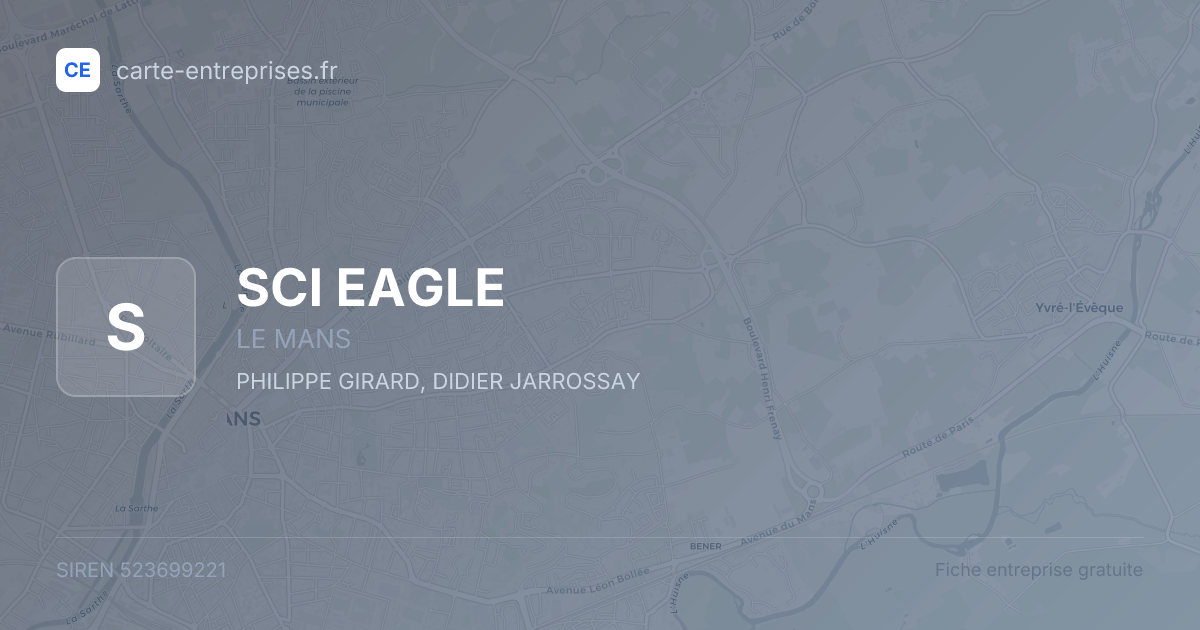 SCI EAGLE — 523699221 — fiche entreprise