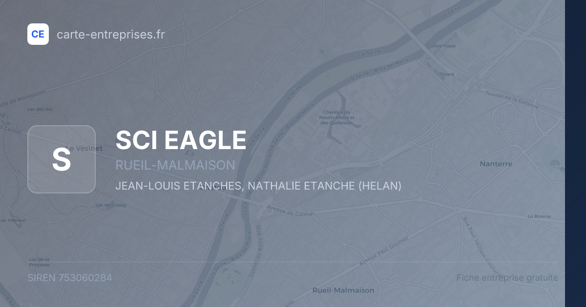 SCI EAGLE — 753060284 — fiche entreprise
