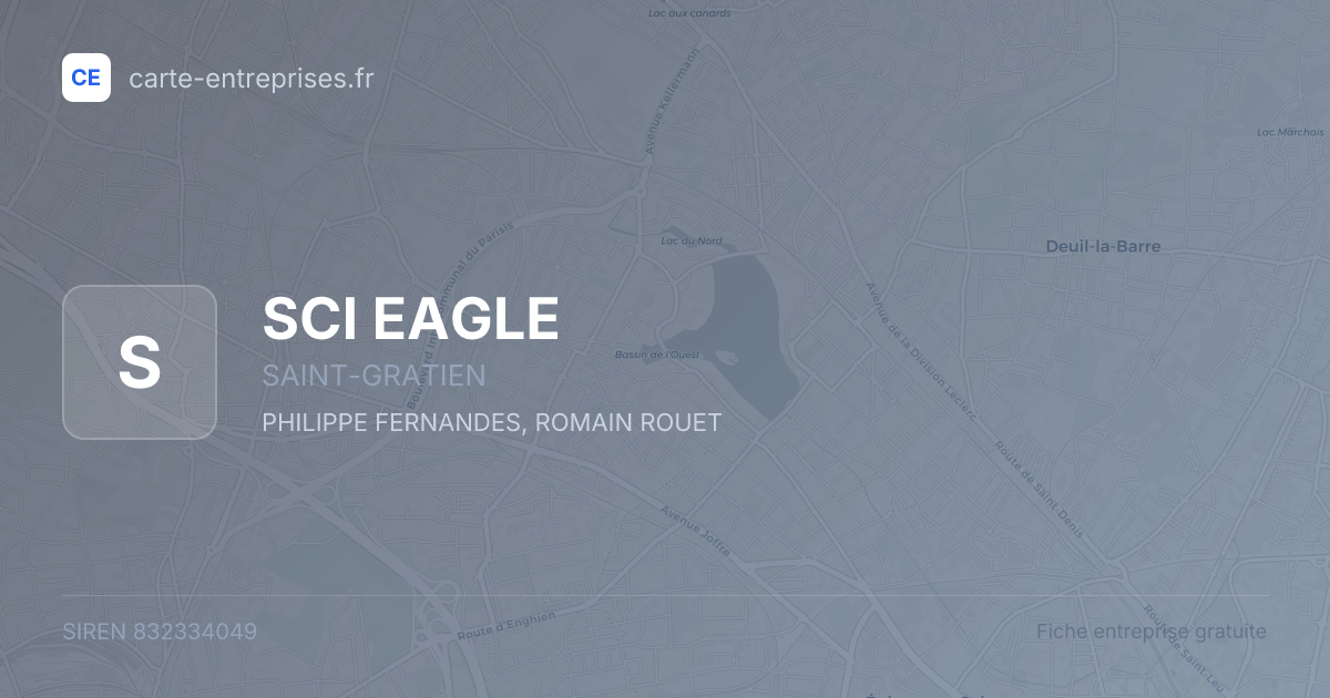 SCI EAGLE — 832334049 — fiche entreprise