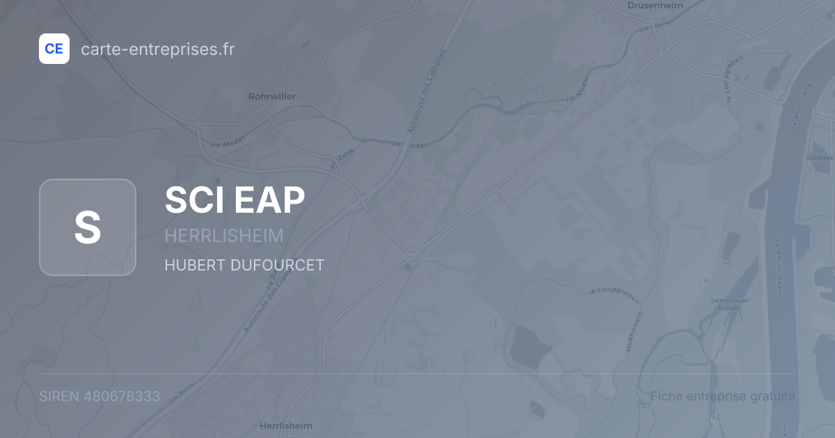 SCI EAP — 480678333 — fiche entreprise