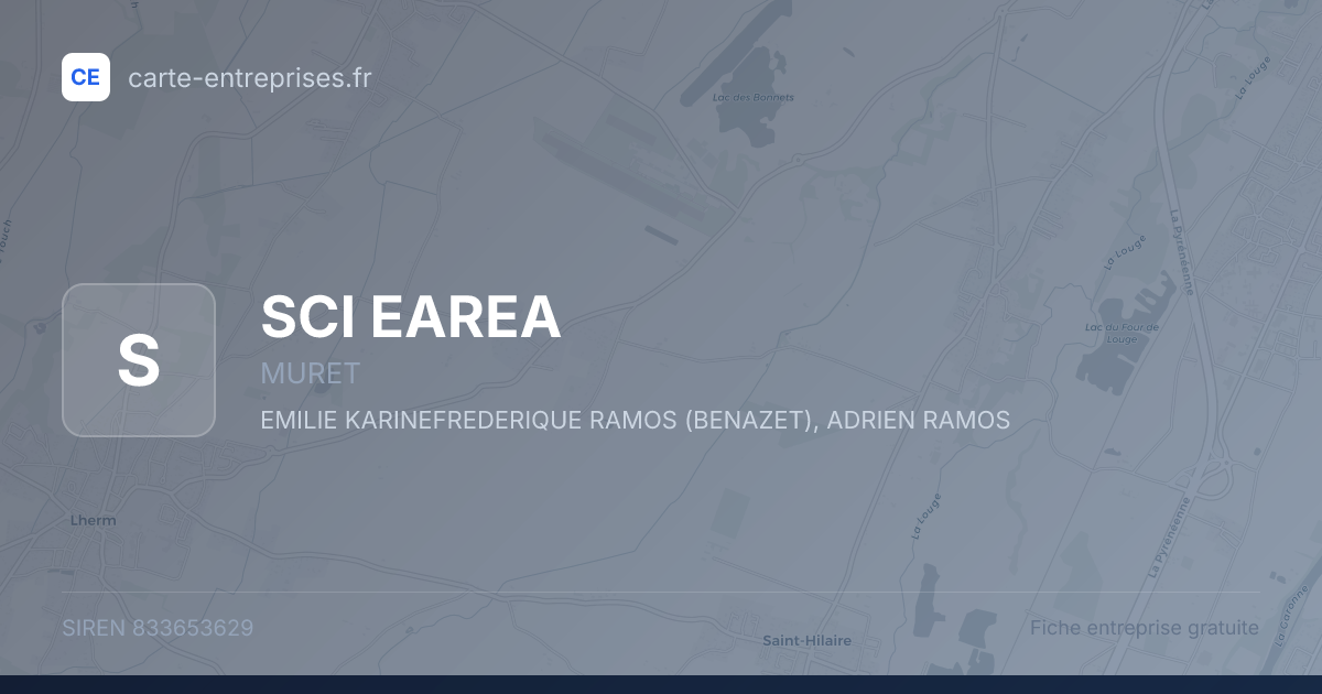 SCI EAREA — 833653629 — fiche entreprise