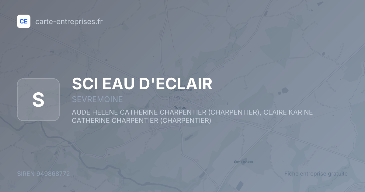SCI EAU D'ECLAIR — 949868772 — fiche entreprise