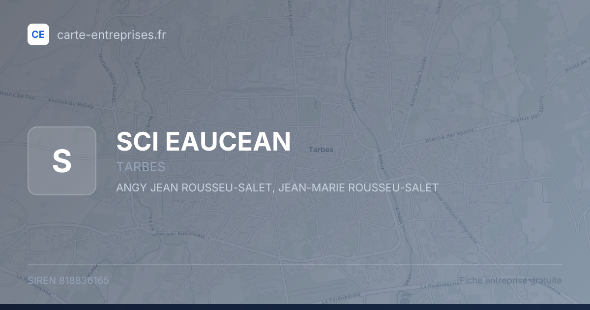SCI EAUCEAN — 818836165 — fiche entreprise