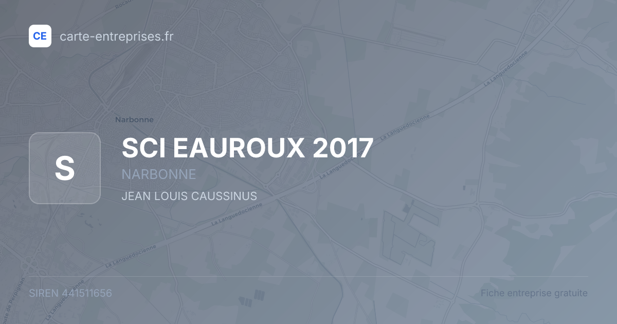 SCI EAUROUX 2017 — 441511656 — fiche entreprise