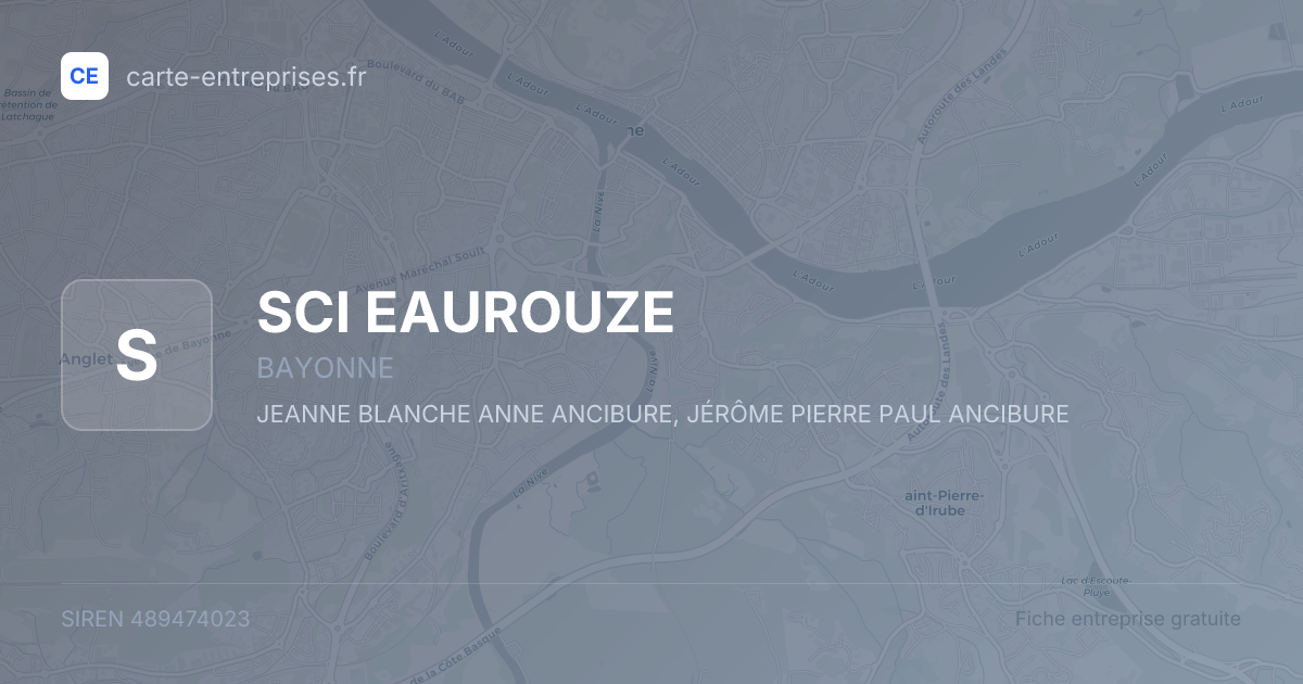 SCI EAUROUZE — 489474023 — fiche entreprise