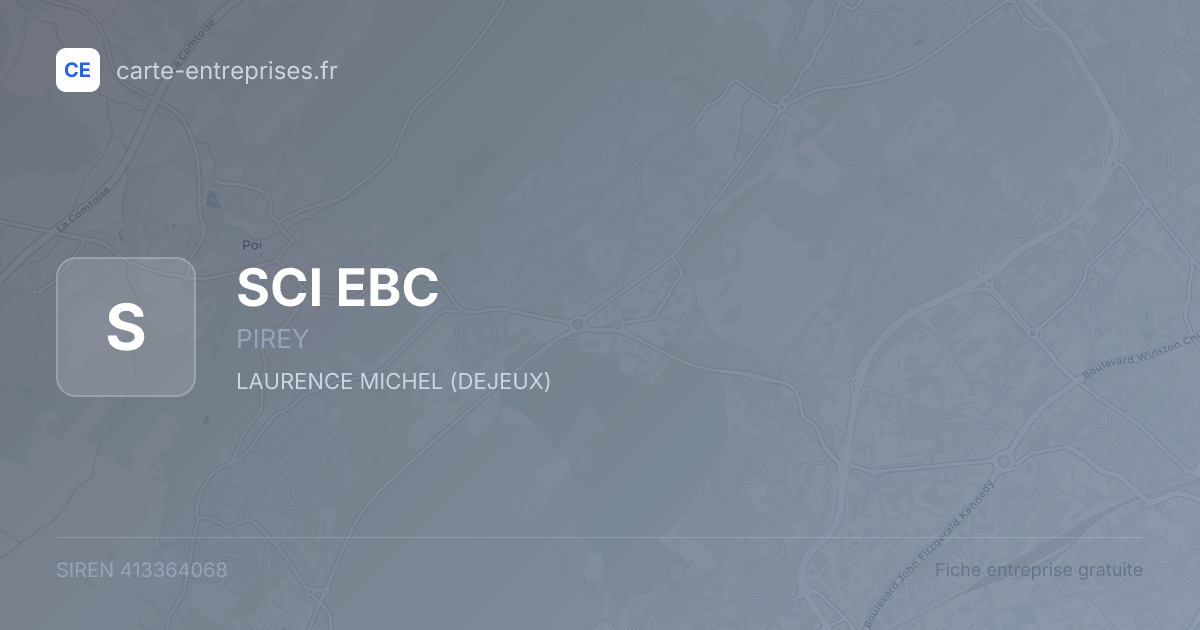 SCI EBC — 413364068 — fiche entreprise