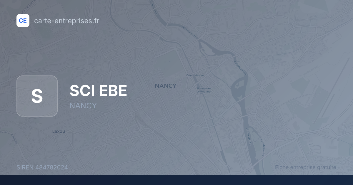 SCI EBE — 484782024 — fiche entreprise