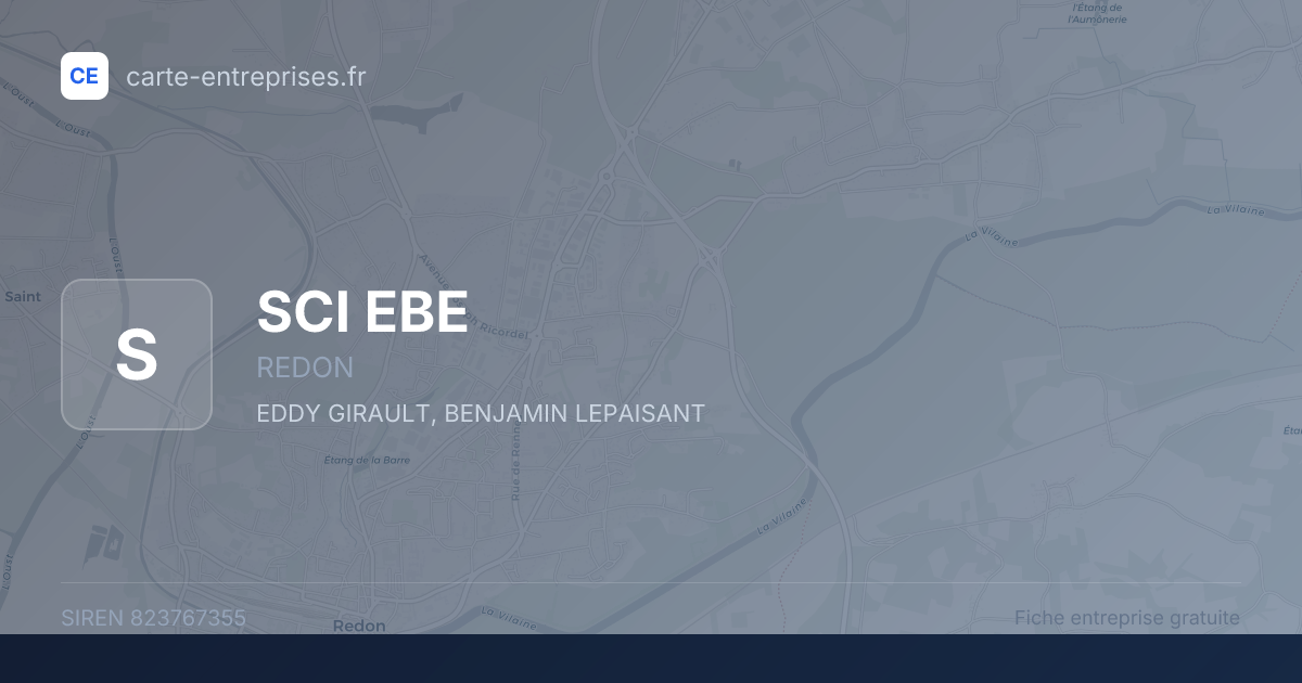 SCI EBE — 823767355 — fiche entreprise