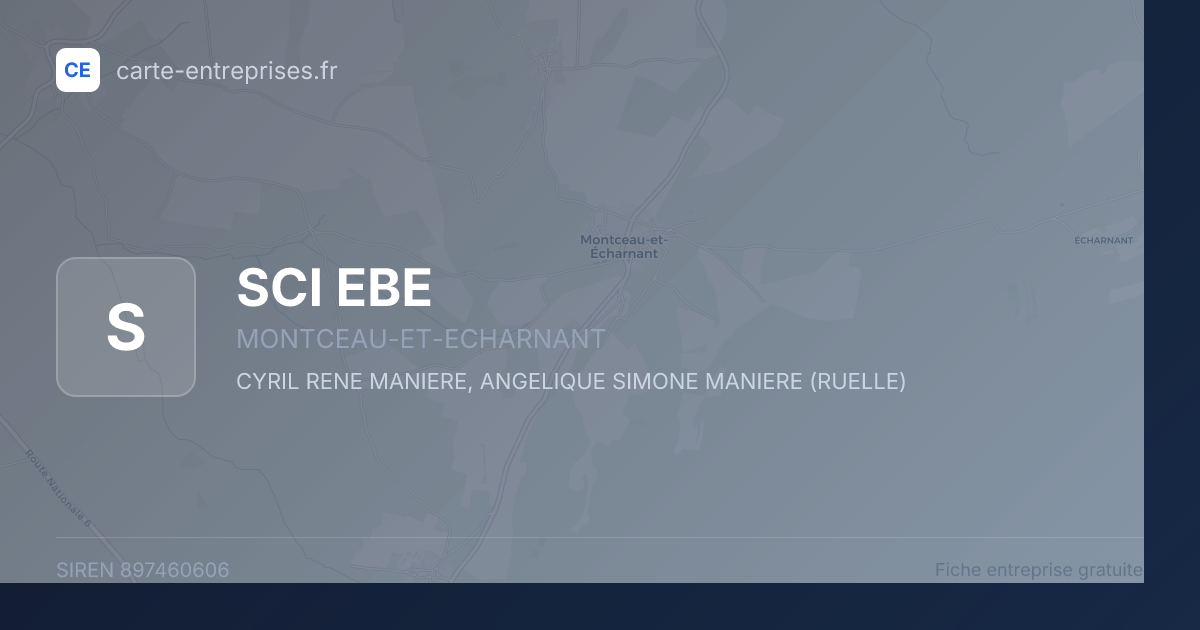 SCI EBE — 897460606 — fiche entreprise