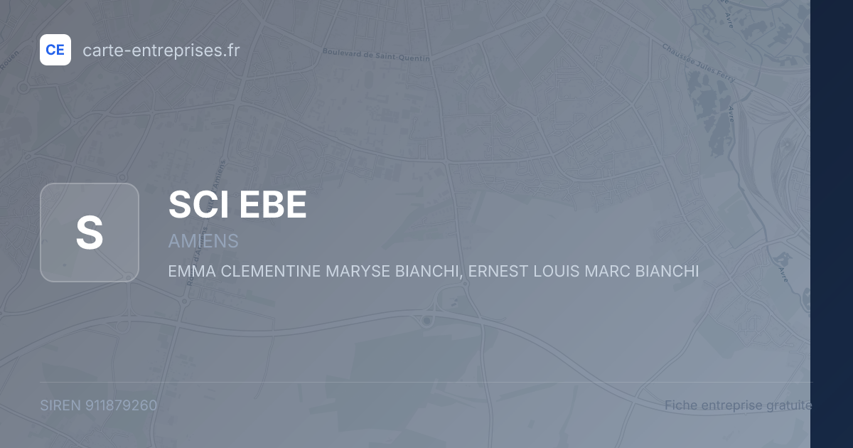SCI EBE — 911879260 — fiche entreprise