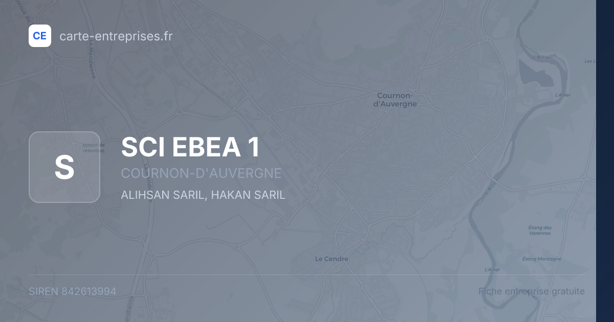 SCI EBEA 1 — 842613994 — fiche entreprise