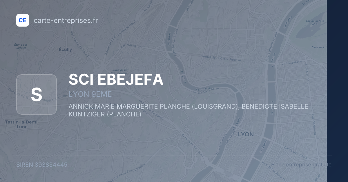 SCI EBEJEFA — 393834445 — fiche entreprise